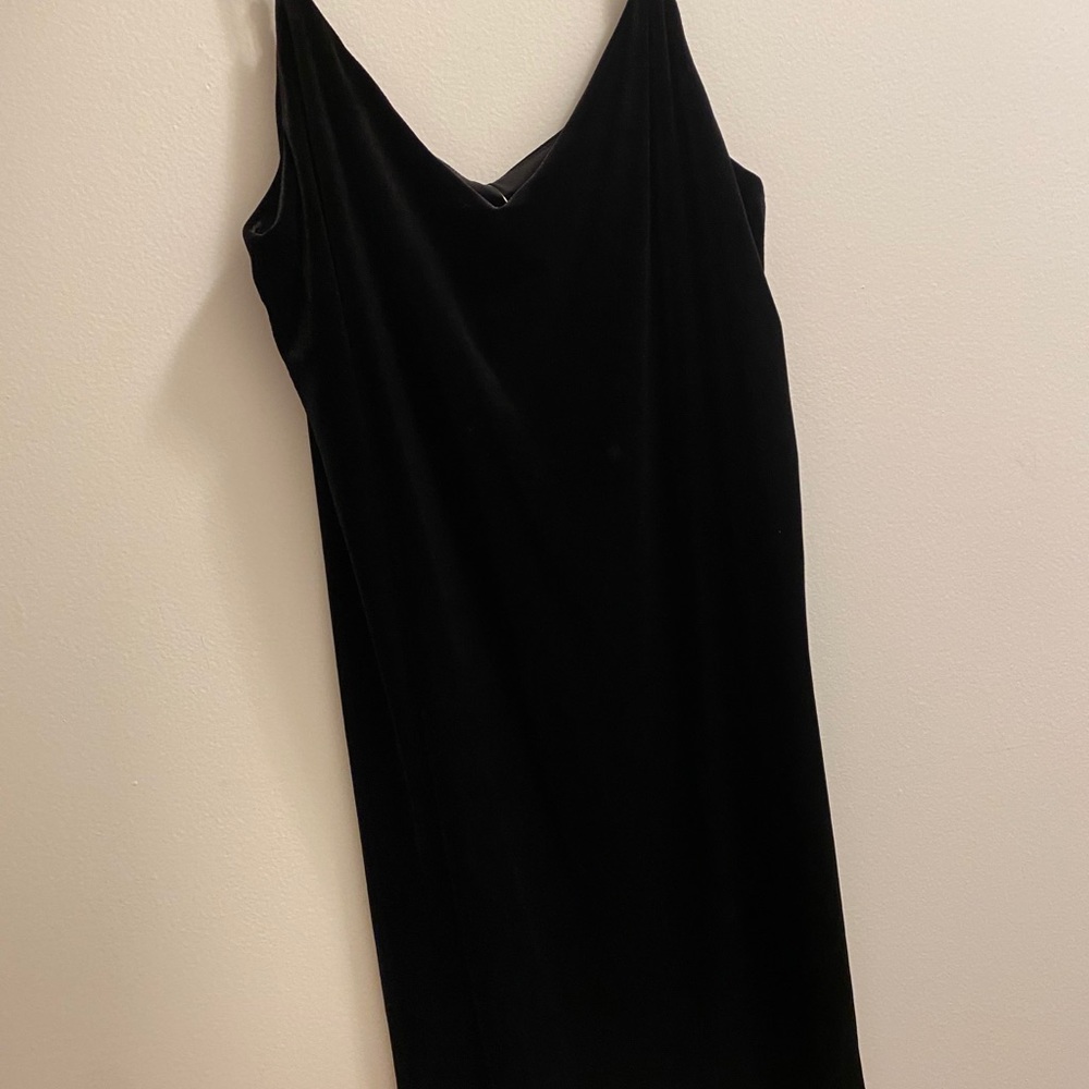 NWT AQUA BRAND black velvet dress